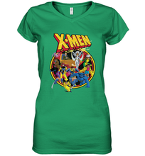 Load image into Gallery viewer, Marvel X Men Animated Series Retro 90s Women's V-Neck T-Shirt
