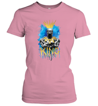 Load image into Gallery viewer, Marvel Black Panther King T�Challa Blue and Gold Women's T-Shirt
