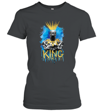 Load image into Gallery viewer, Marvel Black Panther King T�Challa Blue and Gold Women's T-Shirt
