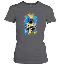 Load image into Gallery viewer, Marvel Black Panther King T�Challa Blue and Gold Women's T-Shirt
