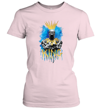 Load image into Gallery viewer, Marvel Black Panther King T�Challa Blue and Gold Women's T-Shirt
