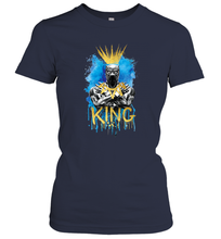 Load image into Gallery viewer, Marvel Black Panther King T�Challa Blue and Gold Women's T-Shirt

