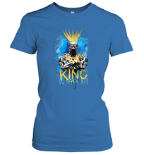 Load image into Gallery viewer, Marvel Black Panther King T�Challa Blue and Gold Women's T-Shirt
