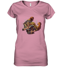 Load image into Gallery viewer, Marvel The Defenders Luke Cage Iron Fist Women's V-Neck T-Shirt
