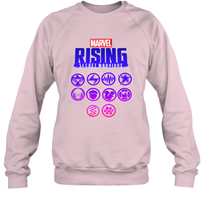 Load image into Gallery viewer, Marvel Rising Secret Warriors Hero Emblem Logo Crewneck Sweatshirt
