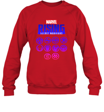 Load image into Gallery viewer, Marvel Rising Secret Warriors Hero Emblem Logo Crewneck Sweatshirt

