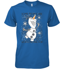 Load image into Gallery viewer, Disney Frozen Olaf Some People Are Worth Melting For Men's Premium T-Shirt

