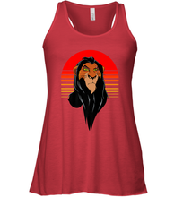 Load image into Gallery viewer, Disney Lion King Retro Scar Striped Portrait Women's Racerback Tank
