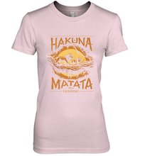 Load image into Gallery viewer, Disney The Lion King Live Action Hakuna Matata Sunset Poster Women's Premium T-Shirt
