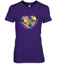 Load image into Gallery viewer, April is autism awareness month T shirt Women's Premium T-Shirt
