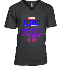 Load image into Gallery viewer, Marvel Rising Secret Warriors Hero Emblem Logo Men's V-Neck
