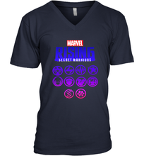 Load image into Gallery viewer, Marvel Rising Secret Warriors Hero Emblem Logo Men's V-Neck
