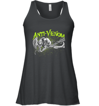 Load image into Gallery viewer, Marvel Anti Venom Green Splatter Web Swing Action Shot Women's Racerback Tank
