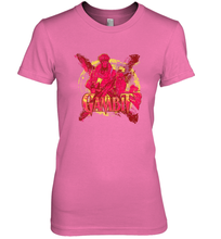 Load image into Gallery viewer, Marvel X Men Gambit Retro 90s Women's Premium T-Shirt
