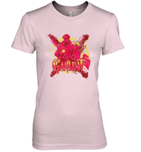 Load image into Gallery viewer, Marvel X Men Gambit Retro 90s Women's Premium T-Shirt
