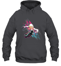Load image into Gallery viewer, Marvel Rising Secret Warriors Ghost Spider Action Pose Hooded Sweatshirt
