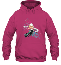 Load image into Gallery viewer, Marvel Rising Secret Warriors Ghost Spider Action Pose Hooded Sweatshirt
