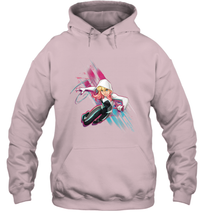 Load image into Gallery viewer, Marvel Rising Secret Warriors Ghost Spider Action Pose Hooded Sweatshirt
