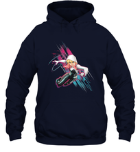 Load image into Gallery viewer, Marvel Rising Secret Warriors Ghost Spider Action Pose Hooded Sweatshirt
