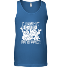 Load image into Gallery viewer, Disney Snow White Grumpy Cause You're Dopey Men's Tank Top
