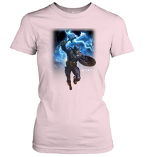 Load image into Gallery viewer, Marvel Avengers Endgame Captain America Worthy Action Pose Women's T-Shirt
