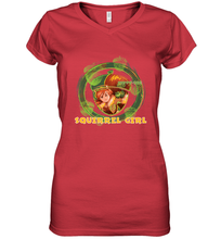 Load image into Gallery viewer, Marvel Rising secret Warriors Squirrel Girl Symbol Fill Women's V-Neck T-Shirt

