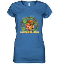 Load image into Gallery viewer, Marvel Rising secret Warriors Squirrel Girl Symbol Fill Women's V-Neck T-Shirt
