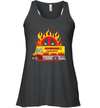Load image into Gallery viewer, Marvel Deadpool Chimichangas Food Truck Women's Racerback Tank
