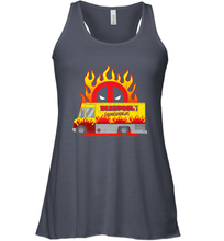 Load image into Gallery viewer, Marvel Deadpool Chimichangas Food Truck Women's Racerback Tank
