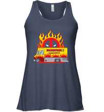 Load image into Gallery viewer, Marvel Deadpool Chimichangas Food Truck Women's Racerback Tank
