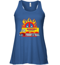 Load image into Gallery viewer, Marvel Deadpool Chimichangas Food Truck Women's Racerback Tank
