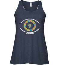 Load image into Gallery viewer, April is autism awareness month , Every day is Autism awareness day in our home AutismT shirt Women's Racerback Tank
