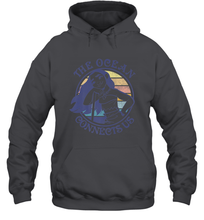 Load image into Gallery viewer, Disney Moana The Ocean Connects Us Sunset Hooded Sweatshirt
