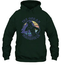 Load image into Gallery viewer, Disney Moana The Ocean Connects Us Sunset Hooded Sweatshirt
