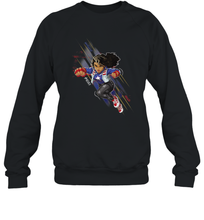 Load image into Gallery viewer, Marvel Rising Secret Warriors Miss America Action Pose Crewneck Sweatshirt
