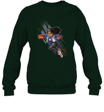 Load image into Gallery viewer, Marvel Rising Secret Warriors Miss America Action Pose Crewneck Sweatshirt

