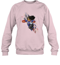 Load image into Gallery viewer, Marvel Rising Secret Warriors Miss America Action Pose Crewneck Sweatshirt
