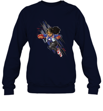 Load image into Gallery viewer, Marvel Rising Secret Warriors Miss America Action Pose Crewneck Sweatshirt
