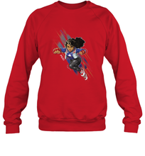 Load image into Gallery viewer, Marvel Rising Secret Warriors Miss America Action Pose Crewneck Sweatshirt

