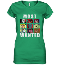 Load image into Gallery viewer, Marvel X Men Most Wanted Villains Retro Women's V-Neck T-Shirt
