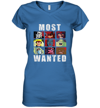 Load image into Gallery viewer, Marvel X Men Most Wanted Villains Retro Women's V-Neck T-Shirt
