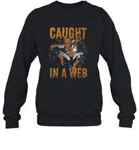 Load image into Gallery viewer, Marvel Spider Man Caught In A Web Halloween Crewneck Sweatshirt
