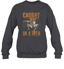 Load image into Gallery viewer, Marvel Spider Man Caught In A Web Halloween Crewneck Sweatshirt
