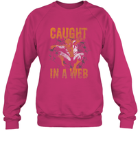 Load image into Gallery viewer, Marvel Spider Man Caught In A Web Halloween Crewneck Sweatshirt
