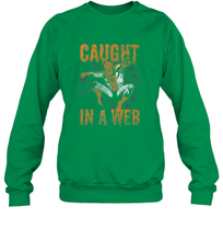 Load image into Gallery viewer, Marvel Spider Man Caught In A Web Halloween Crewneck Sweatshirt
