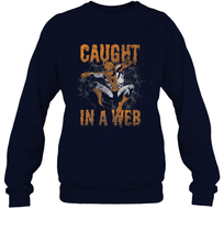 Load image into Gallery viewer, Marvel Spider Man Caught In A Web Halloween Crewneck Sweatshirt
