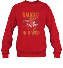 Load image into Gallery viewer, Marvel Spider Man Caught In A Web Halloween Crewneck Sweatshirt
