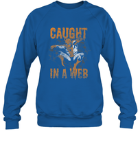 Load image into Gallery viewer, Marvel Spider Man Caught In A Web Halloween Crewneck Sweatshirt
