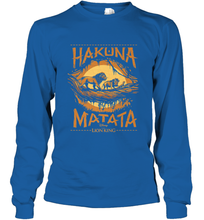 Load image into Gallery viewer, Disney The Lion King Live Action Hakuna Matata Sunset Poster Long Sleeve T-Shirt
