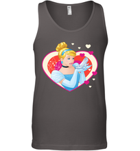 Load image into Gallery viewer, Disney Cinderella Valentine's Sparkle Hearts Men's Tank Top
